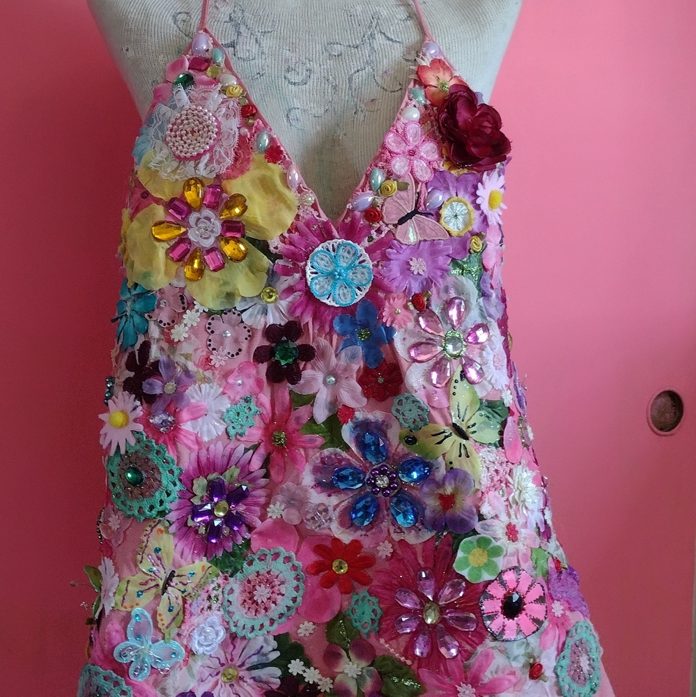 Sexy one of a kind hippy chic top